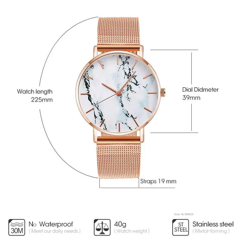 Fashion Rose Gold Mesh Band